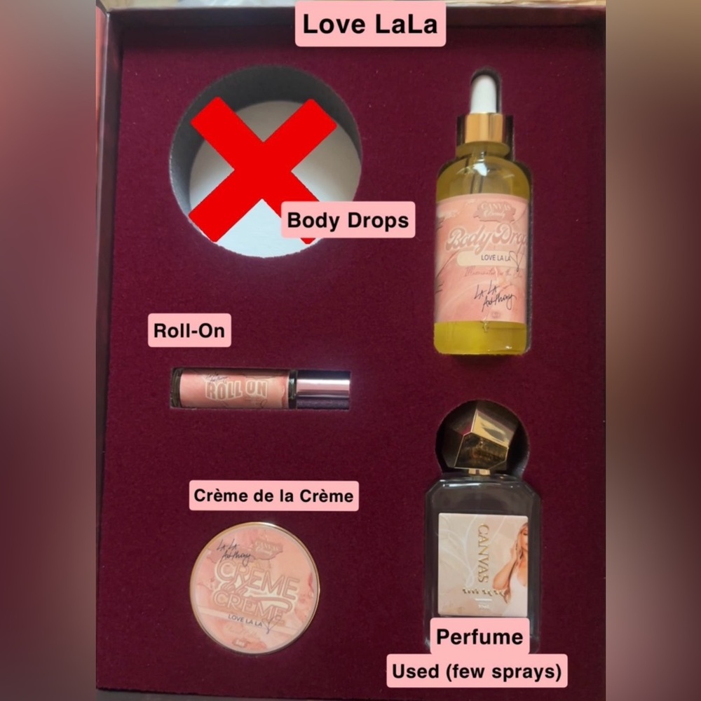 Canvas Beauty LOVE LALA book set does NOT include the Body Glaze.